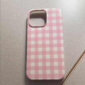 Casely Pink Gingham Phone Case